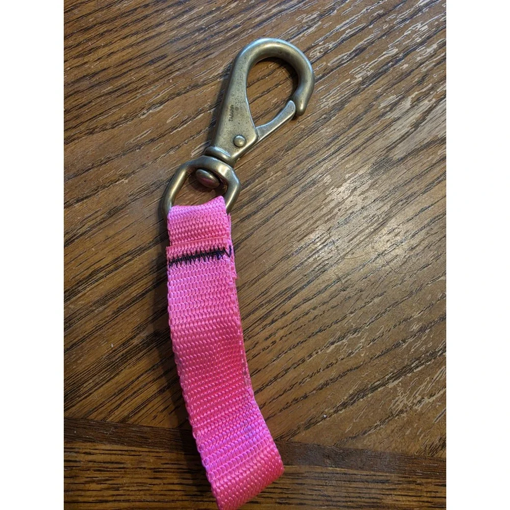 Brass Clip Hook 3 Scuba Diving Swivel Strap Gear Keeper Pink